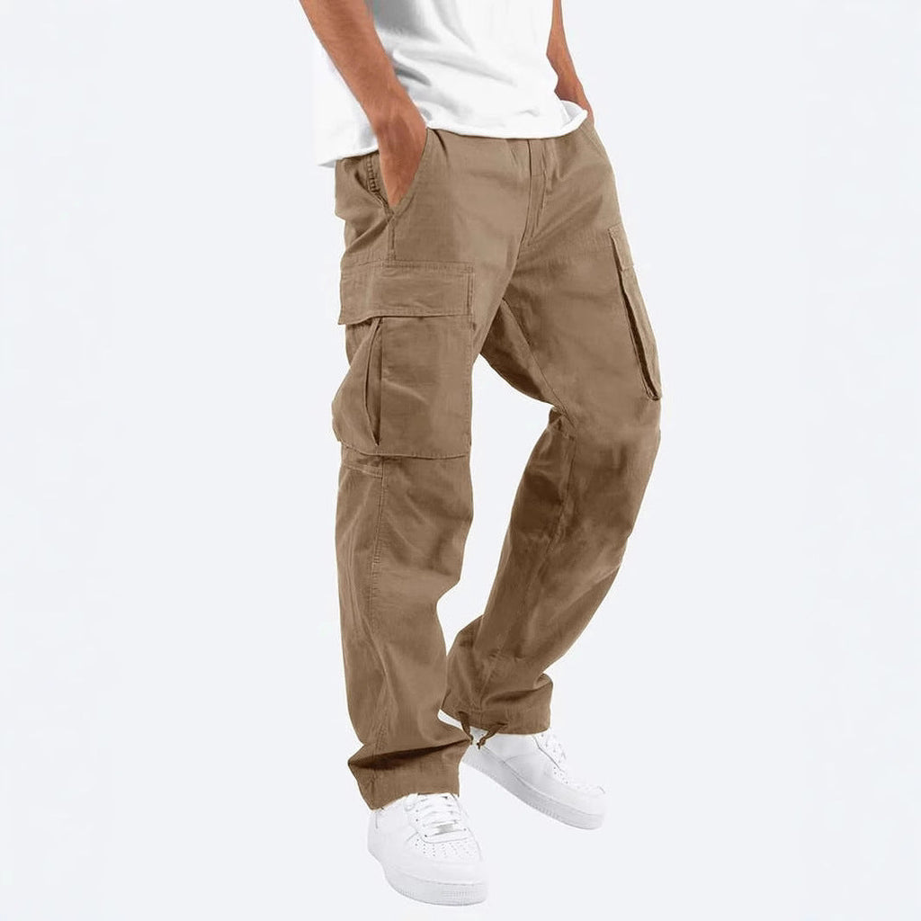 Levi | Mens Drawstring Moisture Wicking Multi Pocket Cargo Work Pants