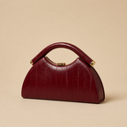 Liesl | Womens Handbag Shoulder Crossbody Evening Bag, Design 1 (Wine Red)