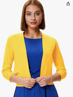 Lillian | Womens Short Knit Cardigan Coat Cropped Sweater Jacket