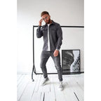 Lionel | Mens Long Sleeve Button Up Shirt Jacket, Dark Grey