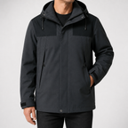 Lloyd | Mens Waterproof Ski Jacket Hardshell Windbreaker Rain Coat, Dark Grey