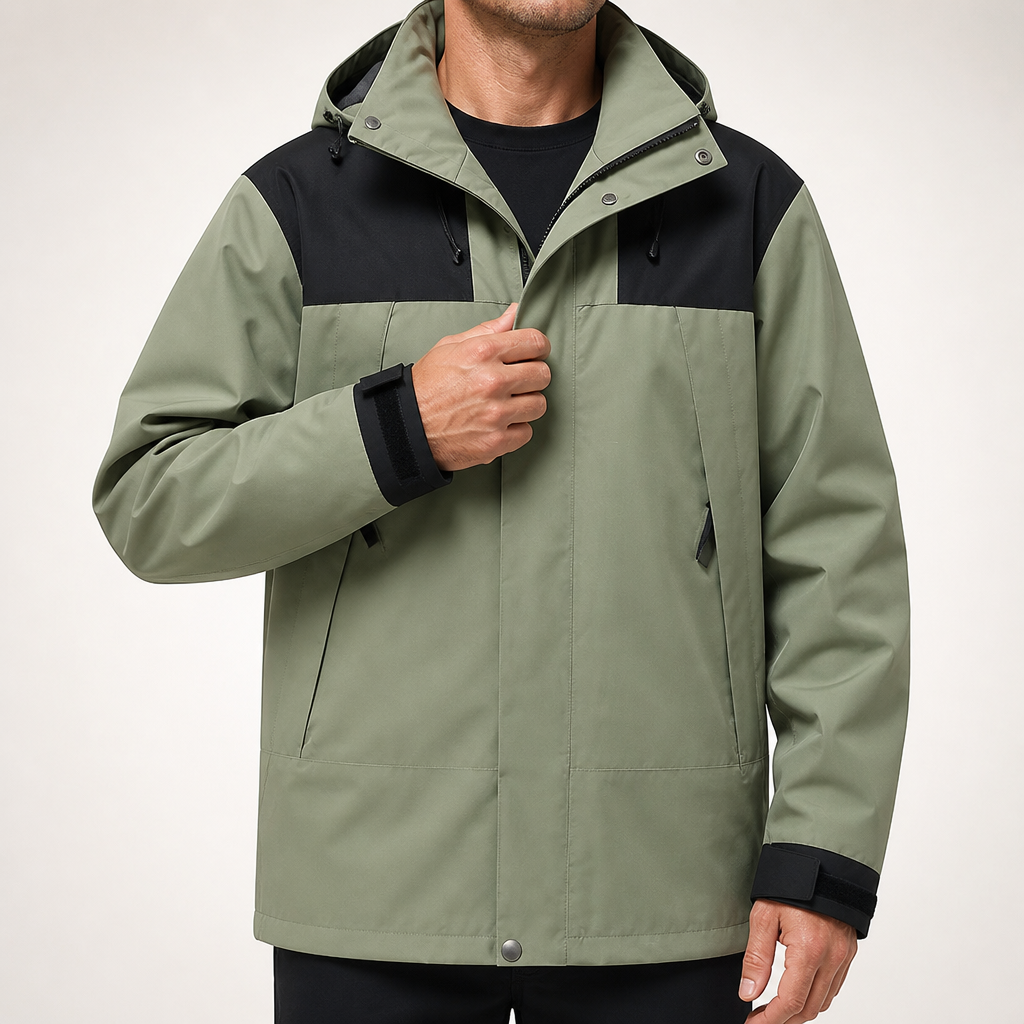 Lloyd | Mens Waterproof Ski Jacket Hardshell Windbreaker Rain Coat, Matcha Green