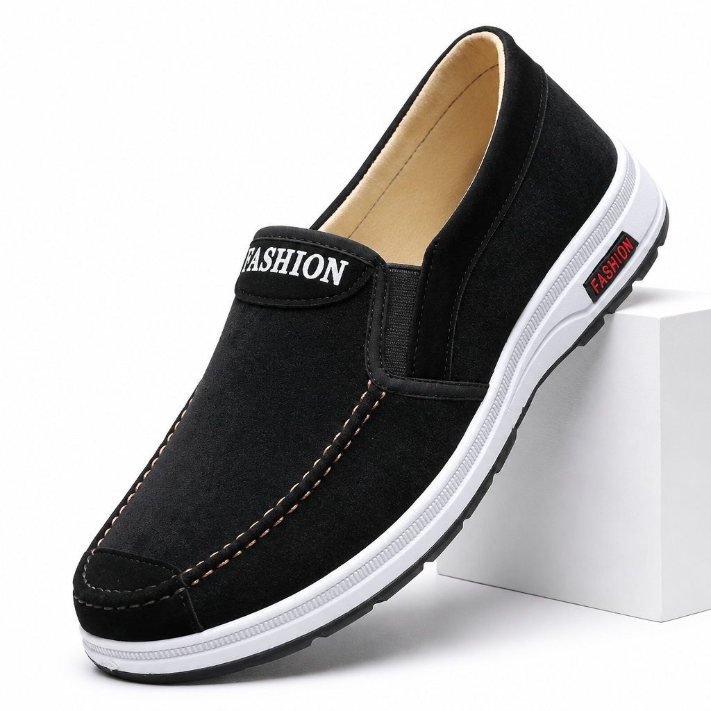 Lonnie | Mens Non Slip Work Shoes Canvas Breathable Lightweight Footwear