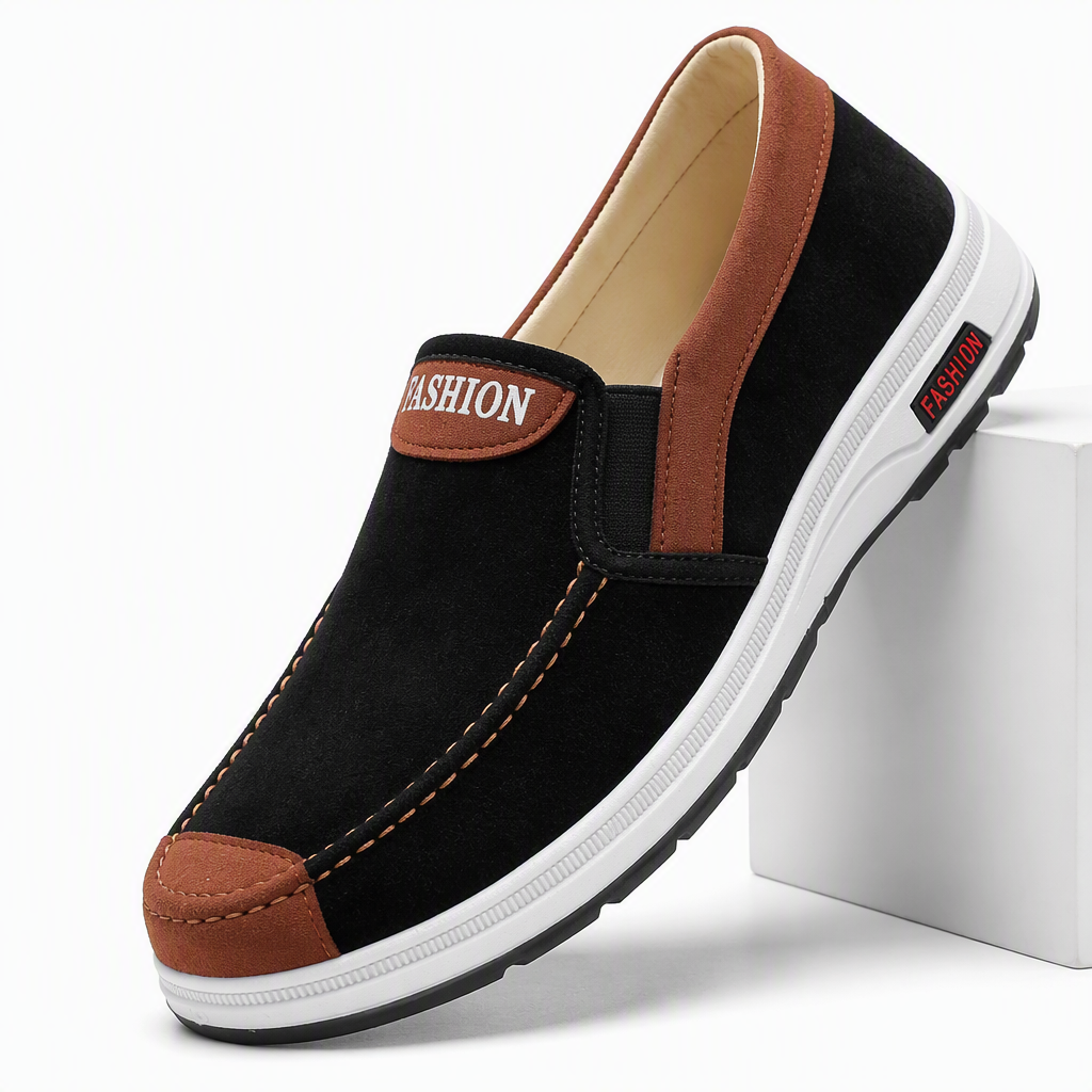 Lonnie | Mens Non Slip Work Shoes Canvas Breathable Lightweight Footwear
