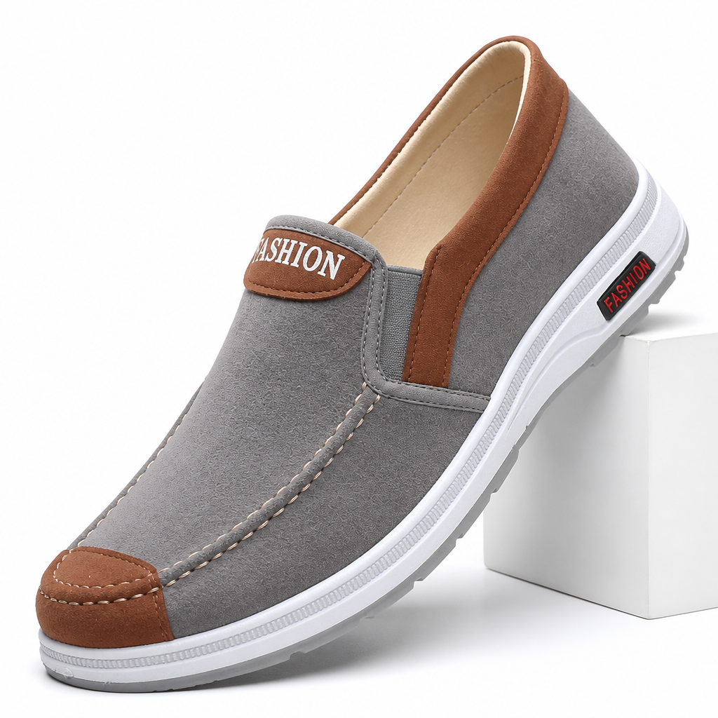 Lonnie | Mens Non Slip Work Shoes Canvas Breathable Lightweight Footwear