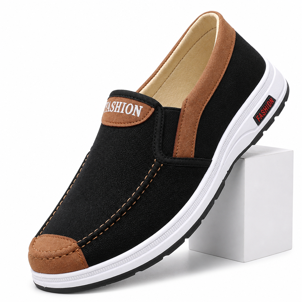 Lonnie | Mens Non Slip Work Shoes Canvas Breathable Lightweight Footwear
