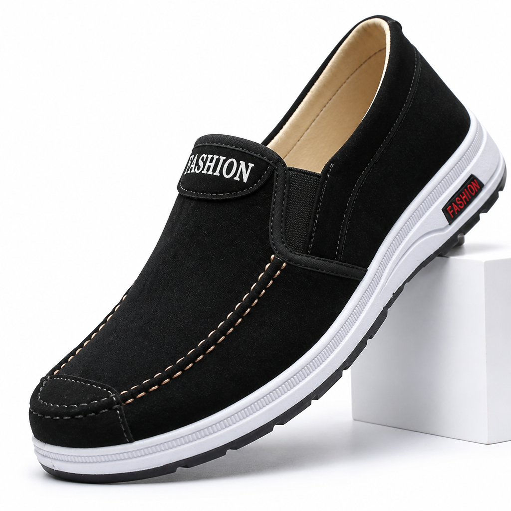 Lonnie | Mens Non Slip Work Shoes Canvas Breathable Lightweight Footwear