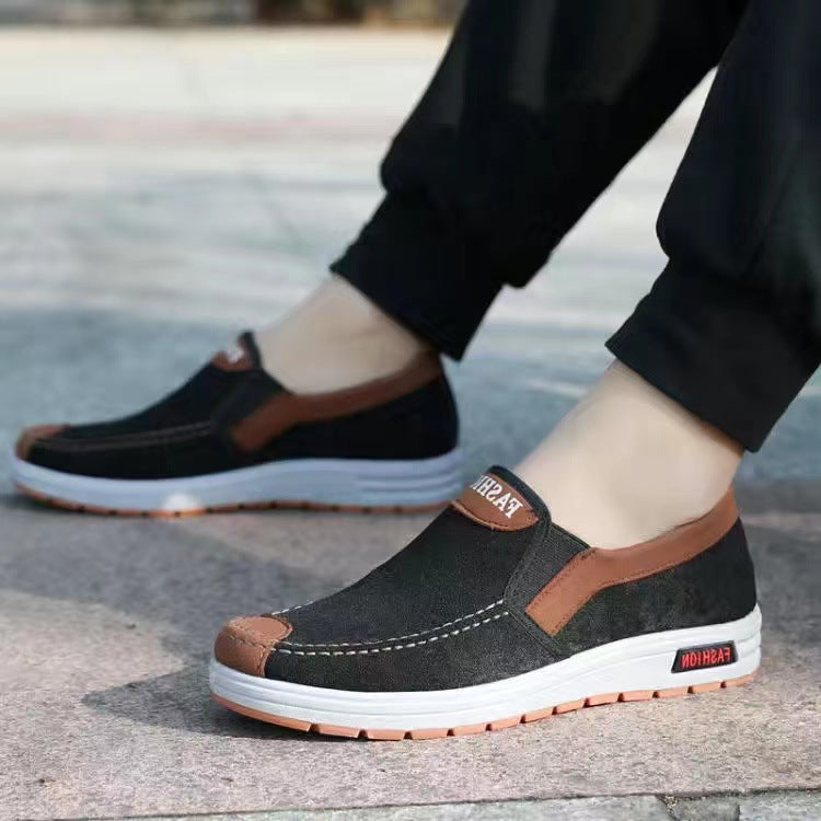 Lonnie | Mens Non Slip Work Shoes Canvas Breathable Lightweight Footwear