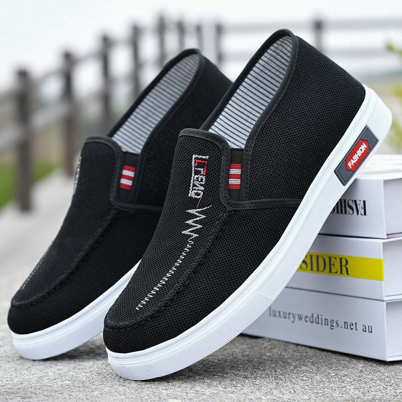 Lonnie | Mens Non Slip Work Shoes Canvas Breathable Lightweight Footwear