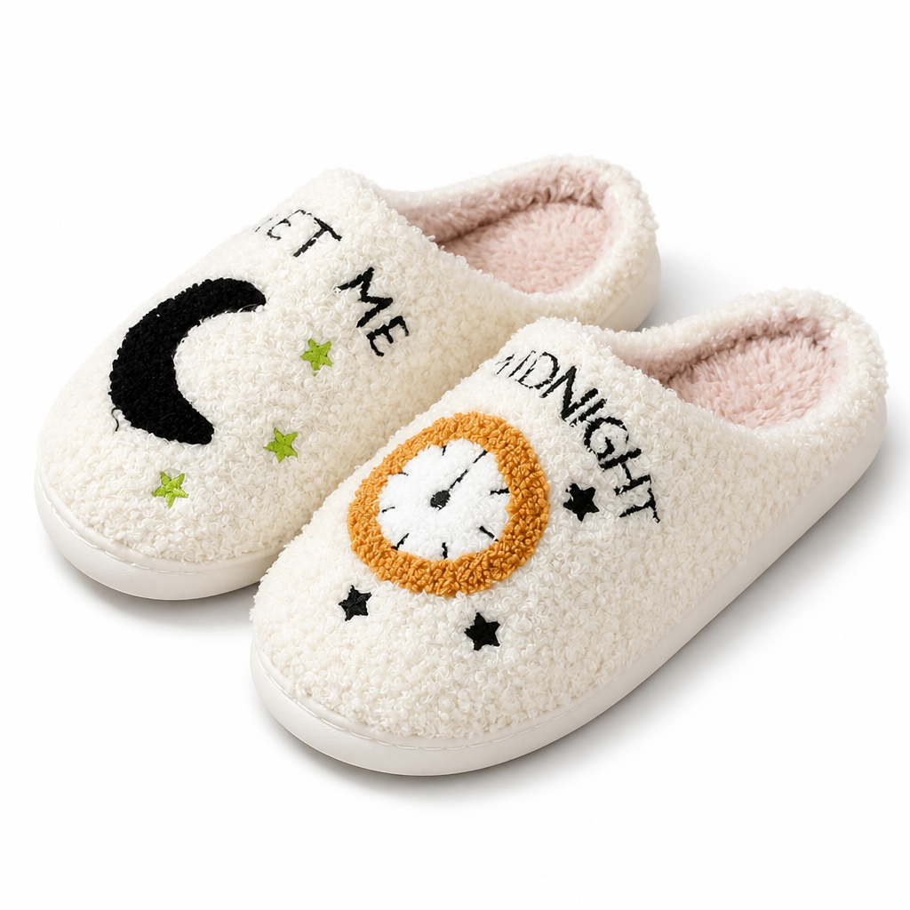 Lorene | Womens Fluffy Fuzzy Memory Foam Warm Winter Indoor House Slippers Shoes