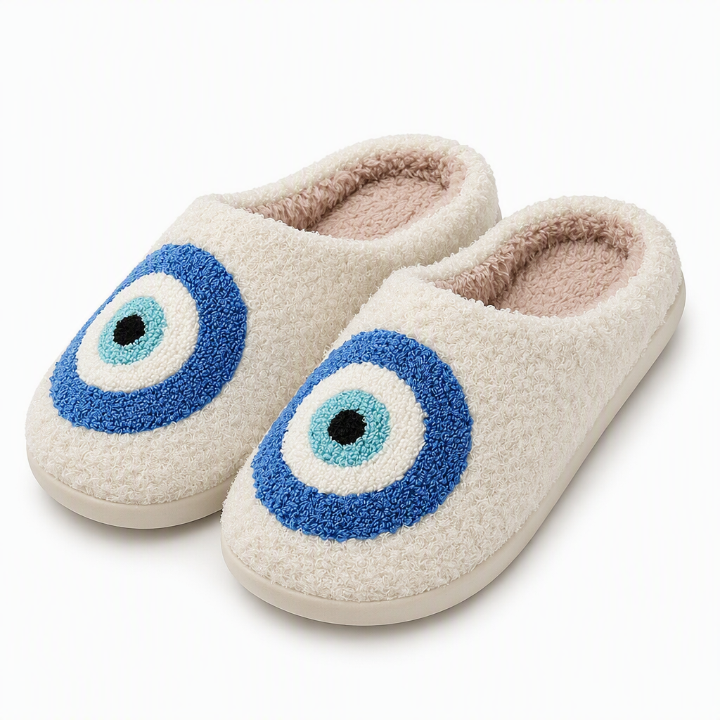Lorene | Womens Fluffy Fuzzy Memory Foam Warm Winter Indoor House Slippers Shoes