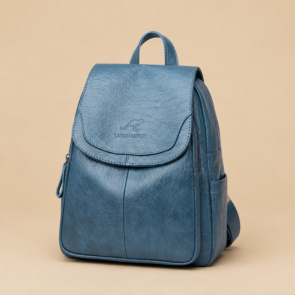 Lorraine | Womens Large Capacity Travel School Shoulder Backpack, Light Blue