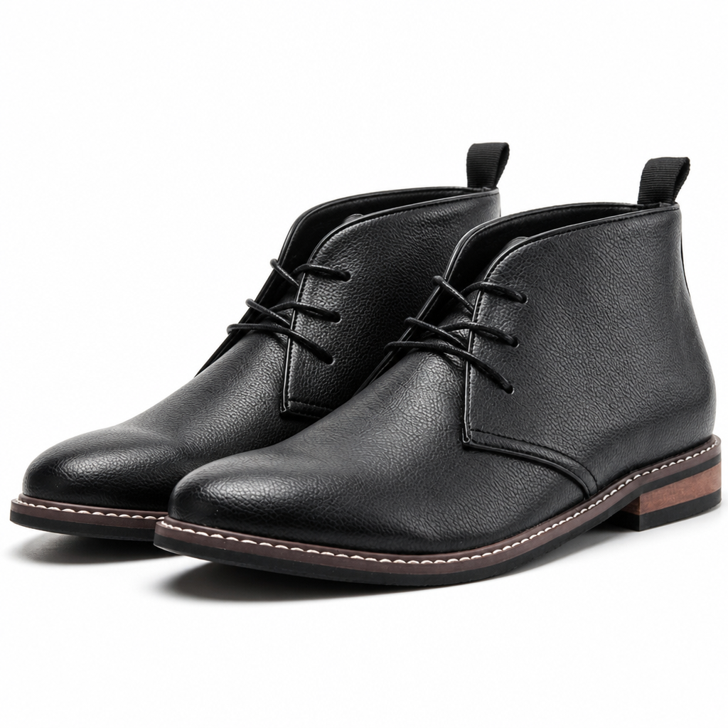 Lowell | Mens Faux Suede Chukka Boots Retro Desert Style Ankle Footwear