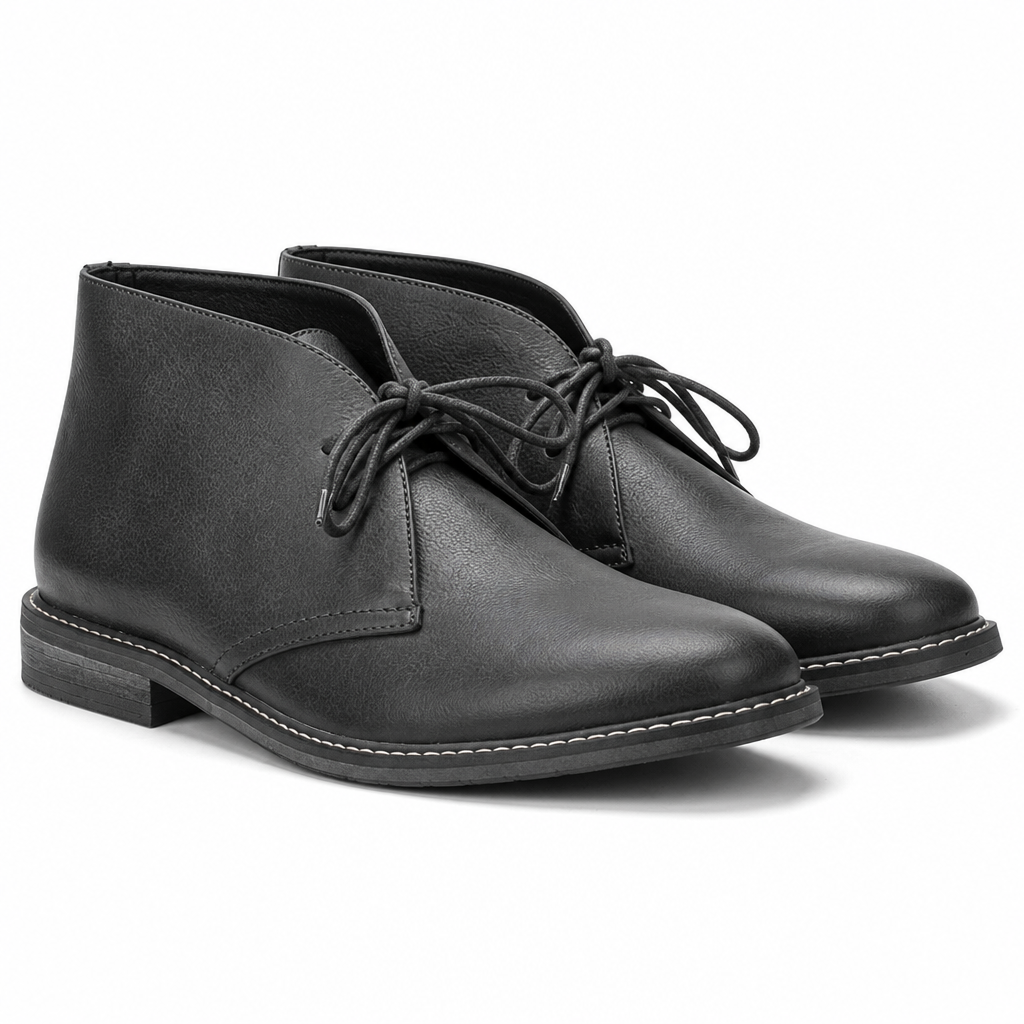 Lowell | Mens Faux Suede Chukka Boots Retro Desert Style Ankle Footwear
