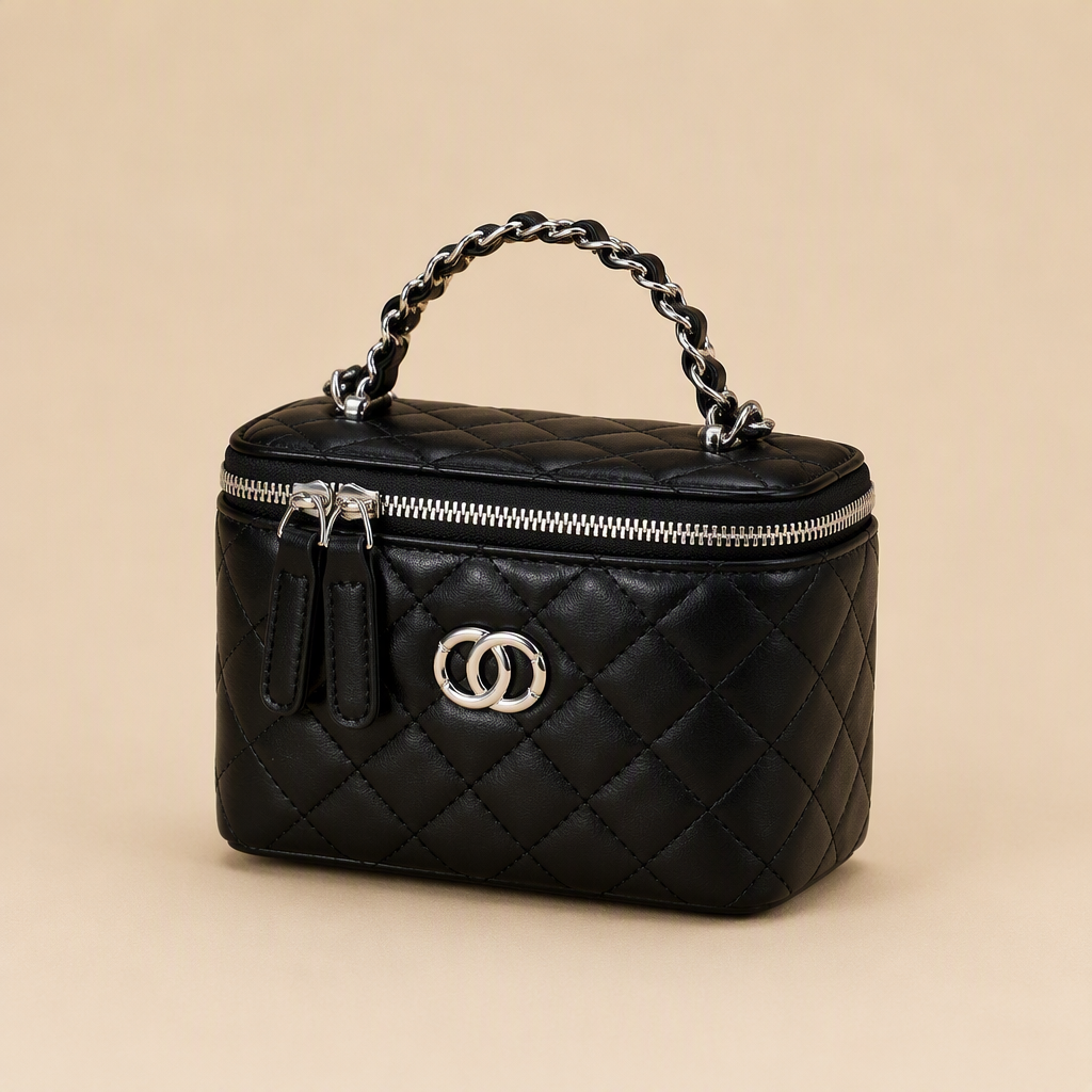 Lowen | Womens Crossbody Bag Shoulder Bag Handbag, Black Silver