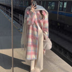 Lucia | Womens Plaid Wool Blend Warm Winter Coat