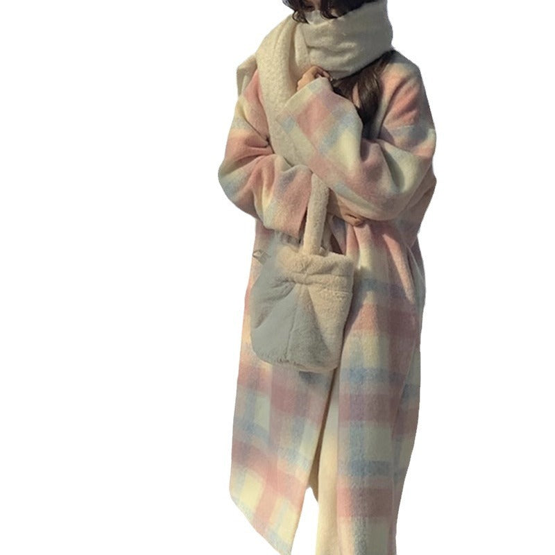 Lucia | Womens Plaid Wool Blend Warm Winter Coat