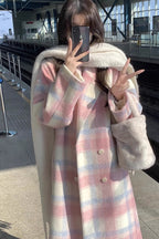 Lucia | Womens Plaid Wool Blend Warm Winter Coat