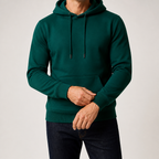 Lucius | Mens Casual Autumn Winter Long Sleeve Pullover Cotton Shirt, Green