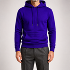 Lucius | Mens Casual Autumn Winter Long Sleeve Pullover Cotton Shirt, Rple