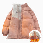 Ludovic | Mens Winter Thickened Padded Wool Lined Warm Jacket - Pink