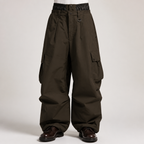 Mack | Mens Waterproof Windproof Snowboard Bib Snow Ski Pants, Camel