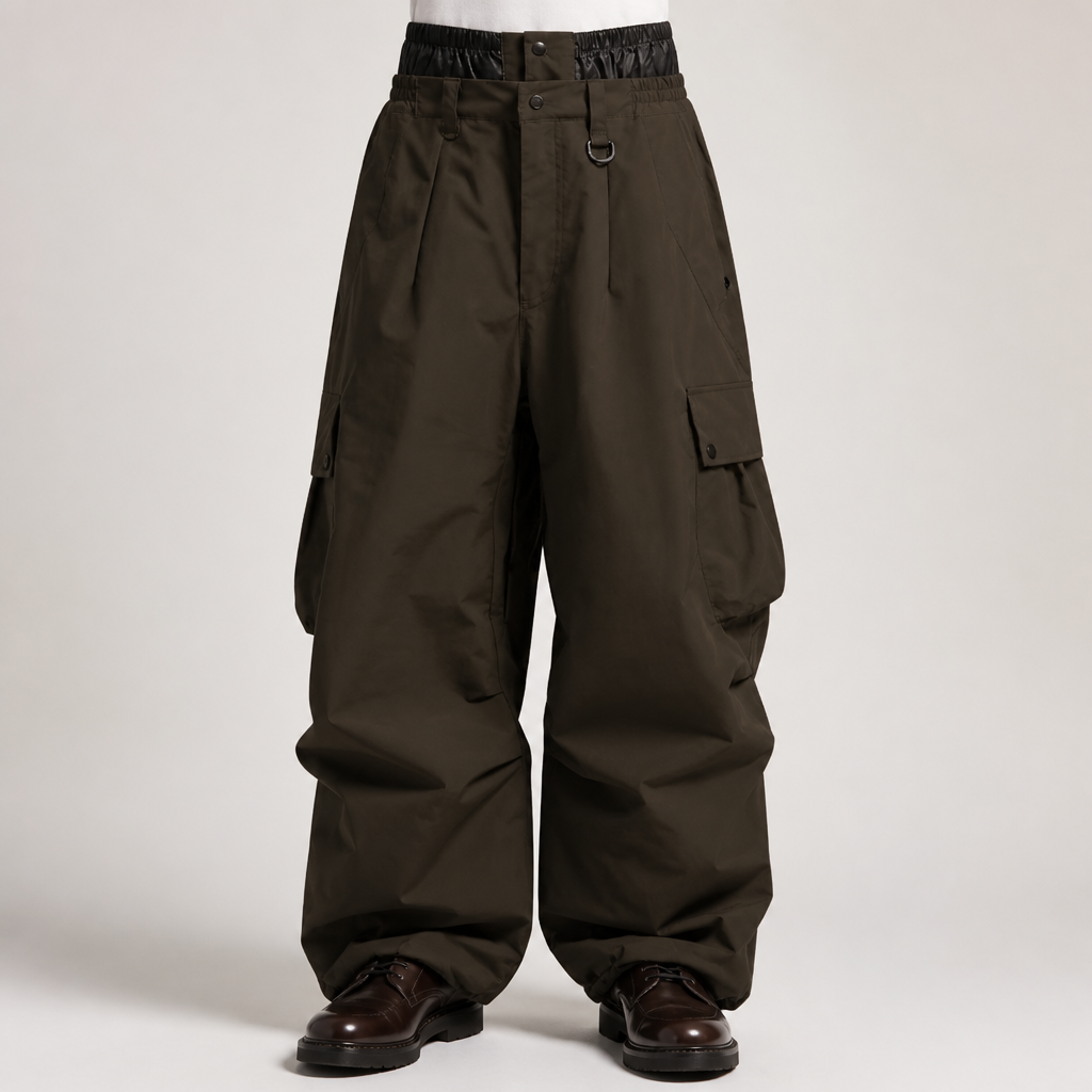 Mack | Mens Waterproof Windproof Snowboard Bib Snow Ski Pants, Camel