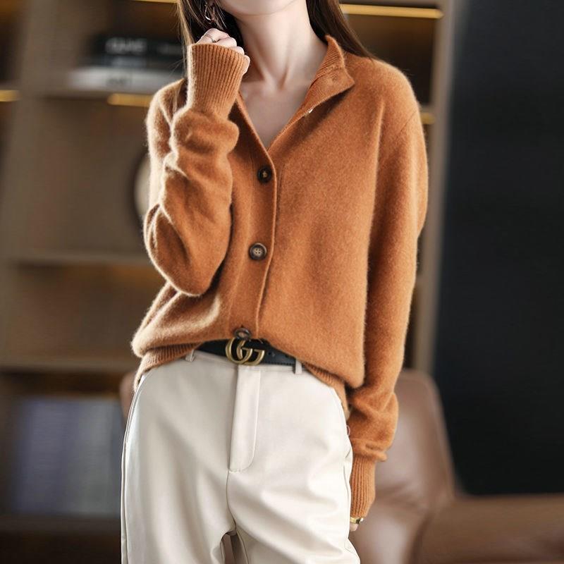 Maddie | Womens Long Knit Cardigan Coat Loose Retro Sweater Jacket