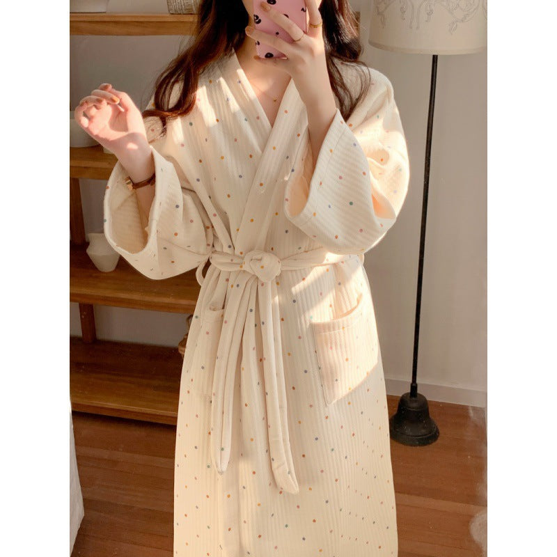 Madeline | Womens Cotton Loungewear Sleepwear Nightwear Robe