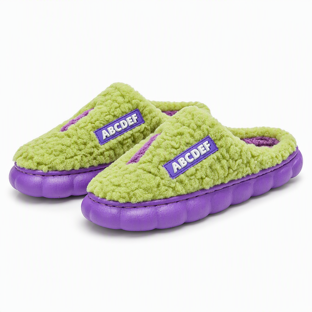 Madelyn | Womens Fluffy Fuzzy Memory Foam Warm Winter Indoor House Slippers Shoes