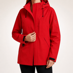 Madge | Womens Ski Jacket Waterproof Windproof 3-in-1 Hooded Winter Coat, Red 2