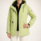 Madge | Womens Ski Jacket Waterproof Windproof 3-in-1 Hooded Winter Coat, Green 2