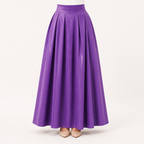 Maeve | Womens Plus Size High Waisted A Line Long Maxi Skirt, Purple