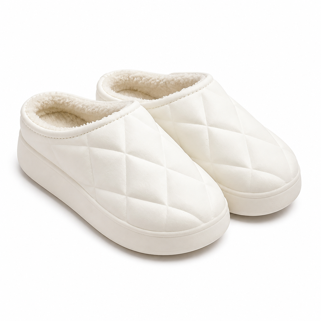 Maggie | Womens Fluffy Fuzzy Memory Foam Warm Winter Indoor House Slippers Shoes