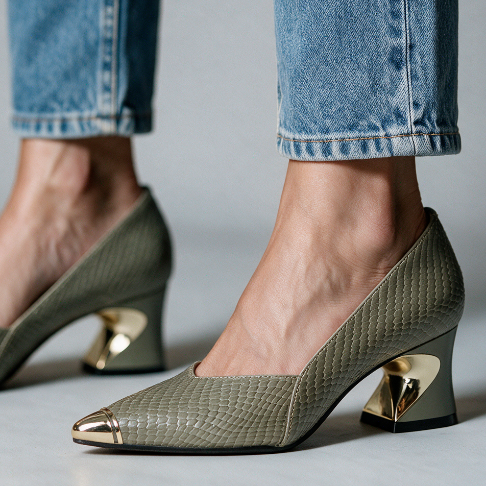 Olivia Laurent Sculpted Pumps