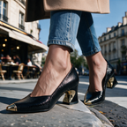 Olivia Laurent Sculpted Pumps