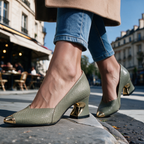 Olivia Laurent Sculpted Pumps