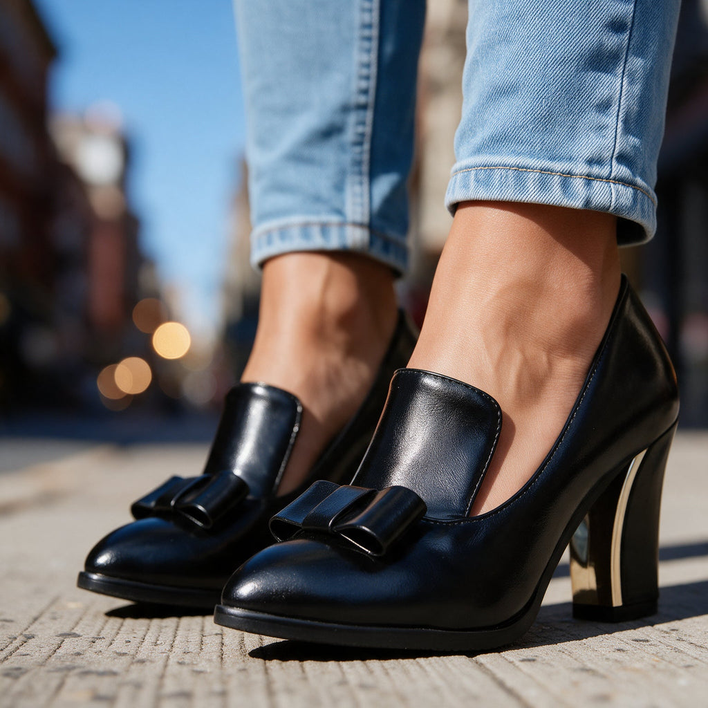 Beatrice Bow Tie Heels