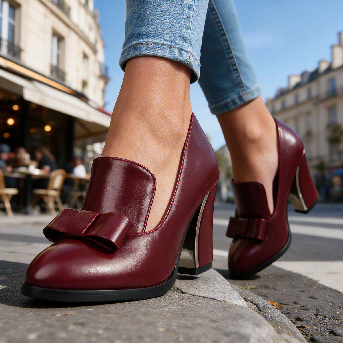 Beatrice | Womens Pointed Toe Bow Heels