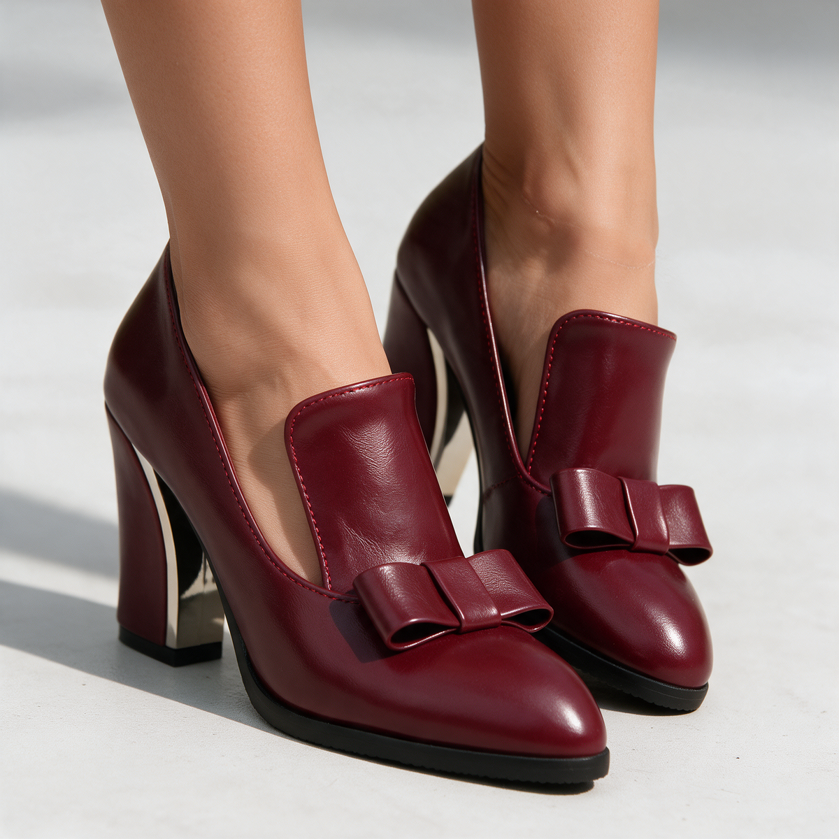 Beatrice | Womens Pointed Toe Bow Heels