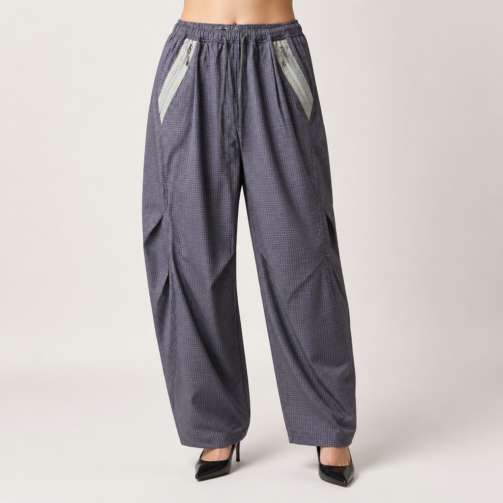 Marcie | Womens High Waisted Wide Leg Casual Pants, Purple
