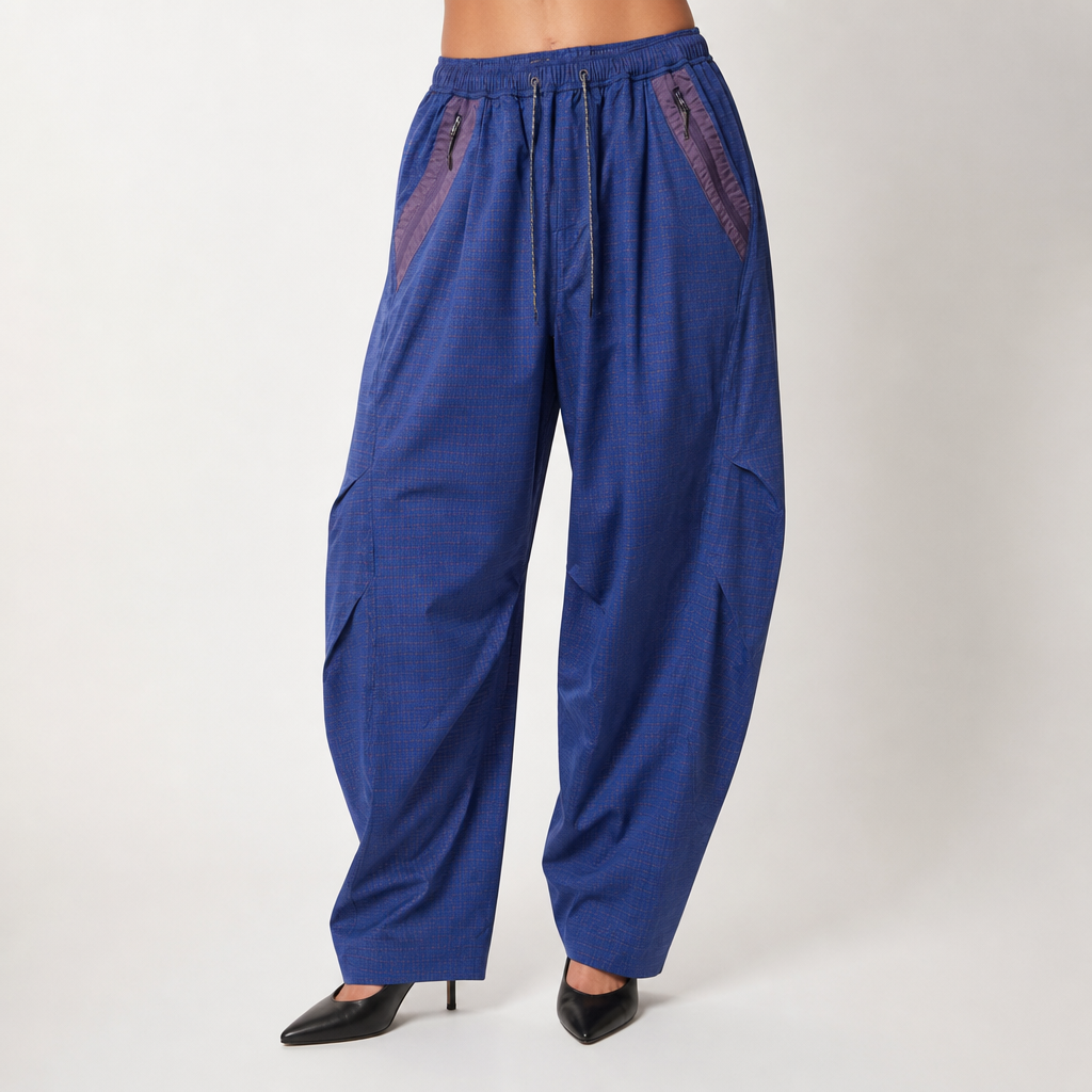 Marcie | Womens High Waisted Wide Leg Casual Pants, Blue
