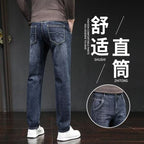 Marcus | Mens Stretch Straight Tapered Slim Fit Jeans - 4