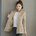 Marguerite | Womens Drawstring Waist Wool Blend Coat - 1
