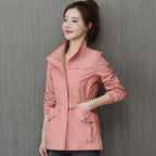 Marguerite | Womens Drawstring Waist Wool Blend Coat - 3