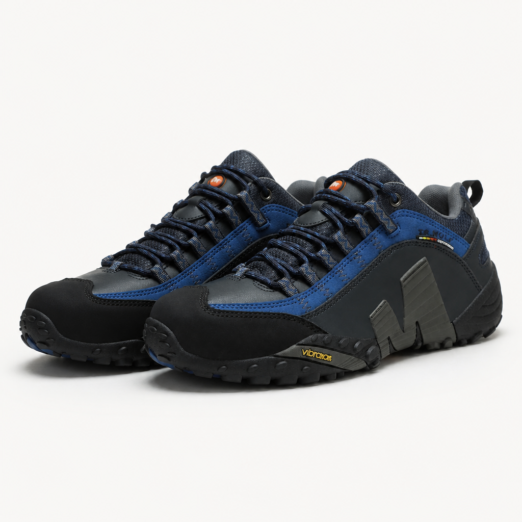 Maria | Womens Non Slip Outdoor Walking Hiking Shoes, Navy Blue