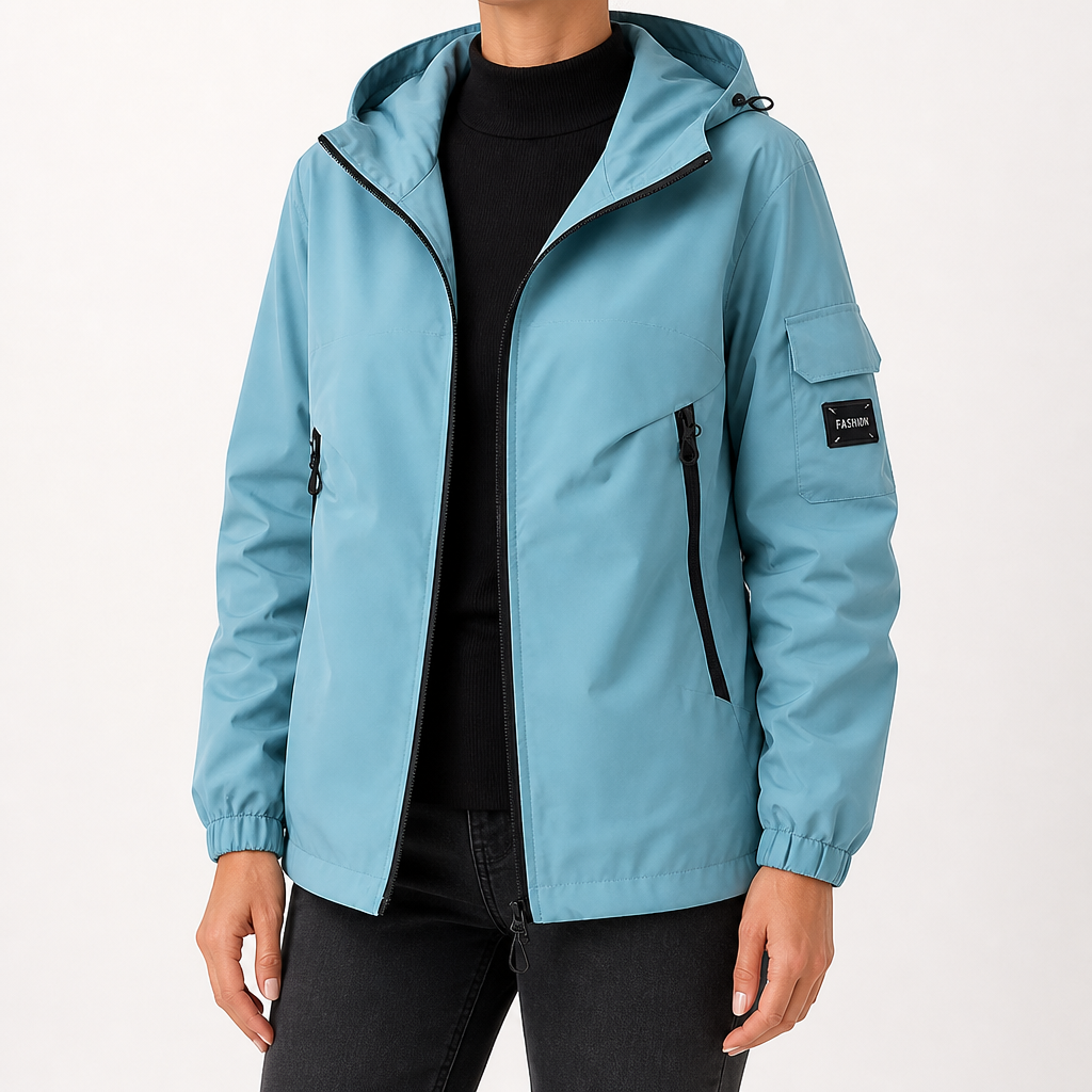 Mariah | Womens Waterproof Windproof Hooded Softshell Jacket, Blue