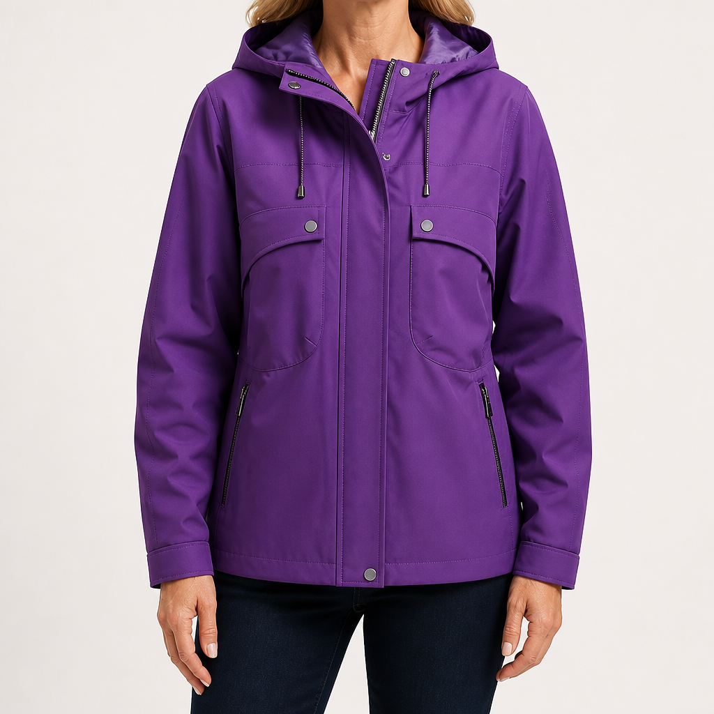 Mariah | Womens Waterproof Windproof Hooded Softshell Jacket, Purple