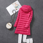 Marianne | Womens Long Puffer Coat Hooded Longline Lightweight Jacket