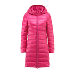 Marianne | Womens Long Puffer Coat Hooded Longline Lightweight Jacket